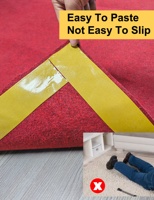 Ruban adhésif double face pour tapis, haute viscosité, amovible, sans résidus, antidérapant, en tissu, pour tapis