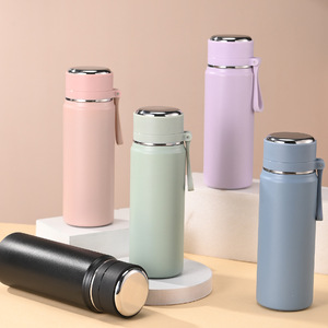 Simple Outdoor 316 Stainless Steel Insulated Water Bottle Bullet Shape Vacuum Handle Sports Business Gift - Product Image 1