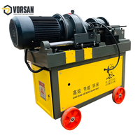 Machine à fileter les barres d'armature automatique HGS50, machine à rouler les fils électriques, moteur 380V 220V 4KW pour chantier de construction