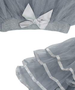 BGFKS <span class=keywords><strong>Gonna</strong></span> tutù da balletto in <span class=keywords><strong>tulle</strong></span> plissettato a 4 strati per ragazze con fiocco per capelli o fascia per compleanno - Product Image 4