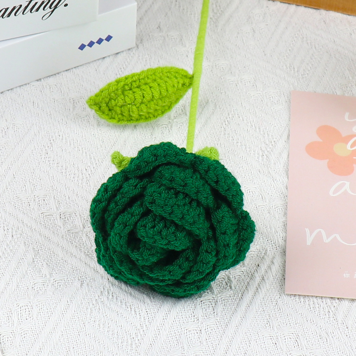 Version de qualité - Bouquet de roses vert Noël
