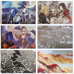 Décoration de salle de musique Images sur toile Fille nue Pop Art Images Modern Printed Sexy Nude Body Painting Girl with Musical - Product Image 2