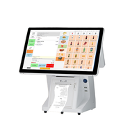 Proveedor de TPV, Caja Registradora Táctil de 15.6'', Sistema TPV Inteligente Todo en Uno con WiFi, Windows y Android para Aplicaciones de Punto de Venta