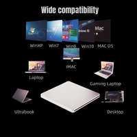 Lecteur DVD universel tout-en-un/graveur de CD/lecteur optique USB pour ordinateur portable appareils mobiles de bureau prend en charge les disques DVD RW