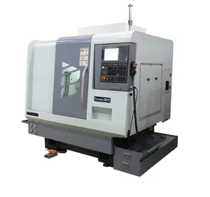 เครื่องกลึง CNC เครื่องกัดแบบหมุนแบรนด์จีน,พร้อมเครื่องป้อนบาร์อัตโนมัติ