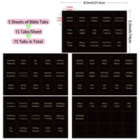 Onglets d'index de Bible adhésifs en PVC rectangulaires imperméables personnalisés estampage impression marque HF diamètre de noyau de 1.5mm. Étiquettes d'emballage