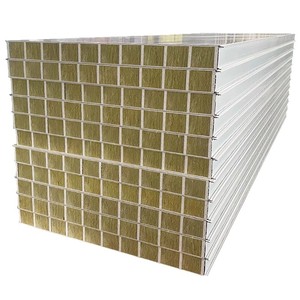 Rock Wool Sandwich Panel 2000mm Fire Resistant Exterior Wall Industrial Metal Composite Insulation Board - Product Image 1