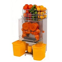Automatische elektrische calamansi-citroen-sinaasappelpers voor supermarkten, 20-25 sinaasappels per minuut.