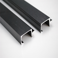 ZHONGLIAN profil en aluminium de cuisine, poignée G dorée noire, prix du marché africain