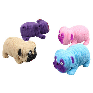 Dog Lovers Sensory Decompression Artifact Elastic <b>Pug</b> Pinching Sand-Filled Squeeze <b>Toy</b> with Slow Rebound Venting Feature - Product Image 5
