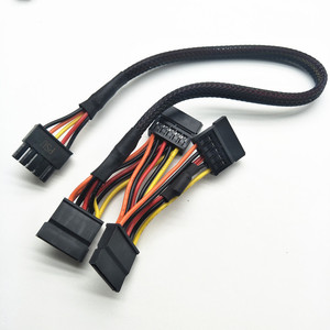 공장 OEM 1007 18AWG 와이어 하네스 SATA 4 Molex3.0 배선 하네스 Molex 3.0MM 5PIN 터미널 와이어 하네스 - Product Image 4