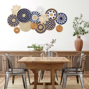 Lot de 15 paniers muraux décoratifs de style bohème, art suspendu artisanal en jonc de mer tressé pour la maison, la ferme, la cuisine, la table et le salon - Product Image 2