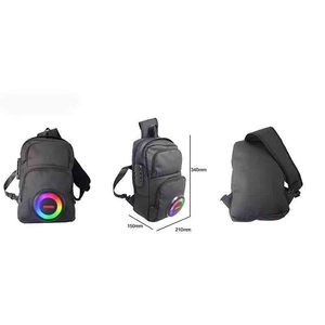 <span class=keywords><strong>HS</strong></span>-4281 New duy nhất RGB ánh sáng loa không dây ba lô Loa răng xanh với mã hóa khóa - Product Image 6