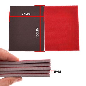 Juego de 21 piezas de papel de <span class=keywords><strong>lija</strong></span> de espuma cuadrada roja de 3*4 pulgadas, kit de esponjas de lijado en húmedo o en seco <span class=keywords><strong>para</strong></span> pulido manual de metal, <span class=keywords><strong>madera</strong></span> y automóviles - Product Image 4