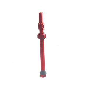 FR10DW Accessoire de vélo en alliage d'aluminium rouge 60mm Valve Presta à quatre trous latéraux - Product Image 3