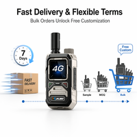 Produsen Radio XUNLIBAO PoC OEM ODM Logo Kustom Tanpa Biaya Platform Kartu SIM Seumur Hidup GPS 4G W900 Walkie Talkie Genggam Global