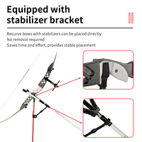 Support de tir à l'arc SPG pour arc classique et arc à poulies, support pliable à 3 pieds en fibre de verre, accessoires d'entraînement intérieur et extérieur