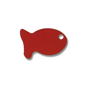 红鲨低价升华金属狗牌铝坯用于宠物身份证标签