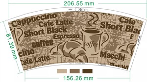 Không Thấm Nước PE Tráng Một Bên Trinh Nữ Hóa Chất Trái Phiếu Giấy In <span class=keywords><strong>flexo</strong></span> Giấy Cup Fan Cup Tấm Màn Hình In Ấn Giấy - Product Image 3