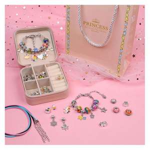 Kit de Fabricación de Joyas Educativo al por Mayor, 66 Piezas, Cuentas de Plástico, Abalorios, Pulseras, Accesorios de Moda para Niños - Product Image 1