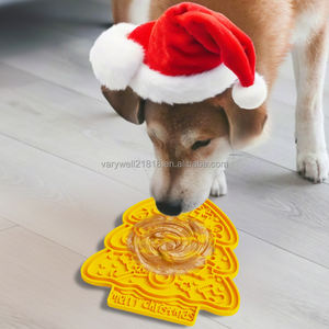 2025 New Holiday Winter Geschenke Schneeflocke Anreicherung matte Großhandel Weihnachts baum Anreicherung Lick Mat für Hund Mutter - Product Image 5