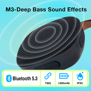 Fansbe TWS chức năng sáng tạo vải từ tính loa không dây không thấm nước ngoài trời mini Loa <span class=keywords><strong>bluetooth</strong></span> di động - Product Image 2