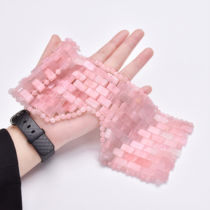 Mushang Großhandel Rosenquarz Augen <span class=keywords><strong>massage</strong></span> gerät Natur kristall Augen abdeckung <span class=keywords><strong>Cool</strong></span> Pink Stone Gesichts <span class=keywords><strong>massage</strong></span> gerät - Product Image 1