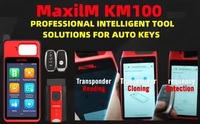 For KM100 IMMO Auto Key Programmer Automatic Key Programming MaxiIM PRO Code Reader Diagnostic Tool Scanner Battery-powered