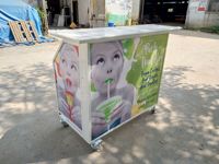 Comptoir de bar portable en acrylique en vente chaude, design de comptoir de bar pliable portable