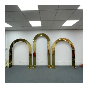 Popular Customized Gold Rectangular Arches For Wedding Ceremony Metal Frames For Party Backdrop