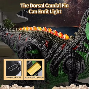 Juguetes de Dinosaurios a Control Remoto para Niños, Dinosaurio Eléctrico Realista con Spray, <span class=keywords><strong>Juguete</strong></span> RC Recargable, <span class=keywords><strong>Robot</strong></span> Dinosaurio que Escupe Fuego - Product Image 5