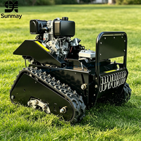 Tagliaerba Robotizzato Cingolato Industriale di Alta Qualità Certificato CE, Telecomandato, Senza Fili, a Diesel, con Motore a 4 Tempi, per