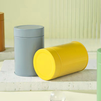 Vente en gros de boîtes rondes en métal poudre de matcha de qualité alimentaire 30g 50g 80g 100g 150g contenants hermétiques café thé bonbons avec couvercles boîte à thé