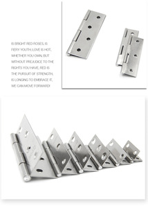 Bisagra plana de acero inoxidable, bisagra abierta de 1 ", 1,5", 2 "y 3" para puerta, ventana, armario, dormitorio - Product Image 3