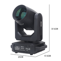 Mini Cabeza Móvil Sharpy Beam LED 200W DMX Spot con Efecto Arcoíris RGBW para Eventos de DJ y Escenarios