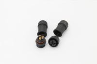 Conector de Cableado M12 M15 M16 IP67 para Iluminación Subterránea LED, Conector de Cable para Instalación en Panel, Macho y Hembra