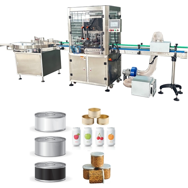 Food Grade Automatic Juice Food Tin Can Sealing Closing Machine Machine