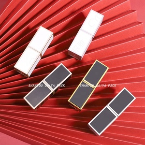 Tubos de Lápiz Labial Cuadrados Vacíos en Blanco y Negro con Anillo de Cierre, Diámetro de 12.1mm a 12.7mm para Rellenar con Material - Product Image 6