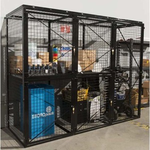 Nhiệm Vụ Nặng Nề Dây Thép Lưới An Ninh Locker Với Cửa Đu Cho Kho Lưu Trữ Chống Trộm Kim Loại Lồng Tủ Với Easyassembly - Product Image 5