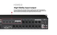 HMAUDIO V66 - Preamplificador de Cine Profesional 7.2.4.2, Procesador de Efectos 9.1 Dolby Atmos, Decodificador Digital para Cine en Casa, 15 Canales