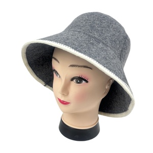 Sombrero de Sauna de cubo moderno ecológico de fieltro de lana natural para Banya, gorro de ducha resistente al calor para hombres y mujeres, protección para la cabeza - Product Image 1