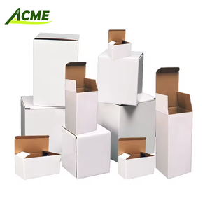 Wholesale Small White Folding Carton Box Custom Packaging Boxes for Medicine Cosmetic Packaging