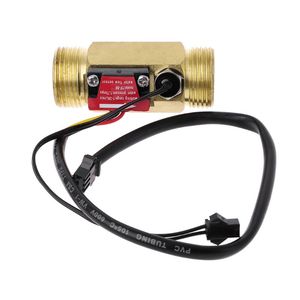 Sensor de Flujo de Agua DC 5-18V, Medidor de Caudal G1 1~30L/min, Medidor de Flujo de Agua con Turbina de Acero Inoxidable, Sensor de Flujo Hall - Product Image 2