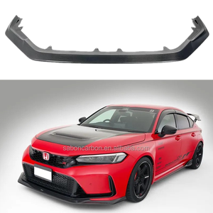 VS stile in fibra di carbonio paraurti anteriore Splitter Spoiler per Honda <span class=keywords><strong>Civic</strong></span> tipo R FL5 <span class=keywords><strong>2022</strong></span> + - Product Image 3