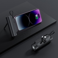 Tendance Nouveaux Produits 2025 Arrivées OEM Cadeau Mini Capsule Rechargeable 5000mAh Grande Capacité 2 en 1 Chargeur Portable Power Bank