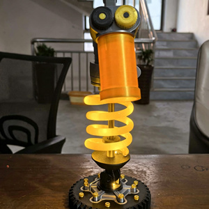 Automotive Industrial Metal Suspension Table Lamp Coil Spring AC E26 LED Warm White <b>Push</b> <b>Button</b> <b>Switch</b> Desk Light-Custom Design - Product Image 3