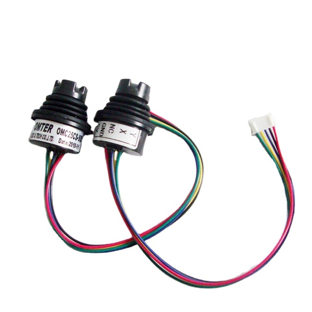 OMC25 series miniature joystick sealed cover 2 axis hall type thumb joystick