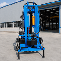Petite Foreuse de Puits d’Eau Portable 200m Diesel Couple 1000N.m Machine de Forage de Puits d’Eau pour Irrigation Agricole