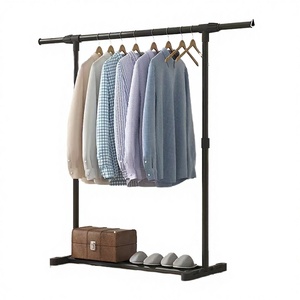 Stainless Steel Foldable Wall Coat Hanger Rack for Home & Clothing Store Pants <b>Storage</b> Wardrobe Modern Design Eco-Friendly - Product Image 3