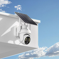 Panneau solaire mini en plastique 5W facile à installer, 27% d'efficacité, type C, pour caméras de sécurité, charge sans fil, support étanche